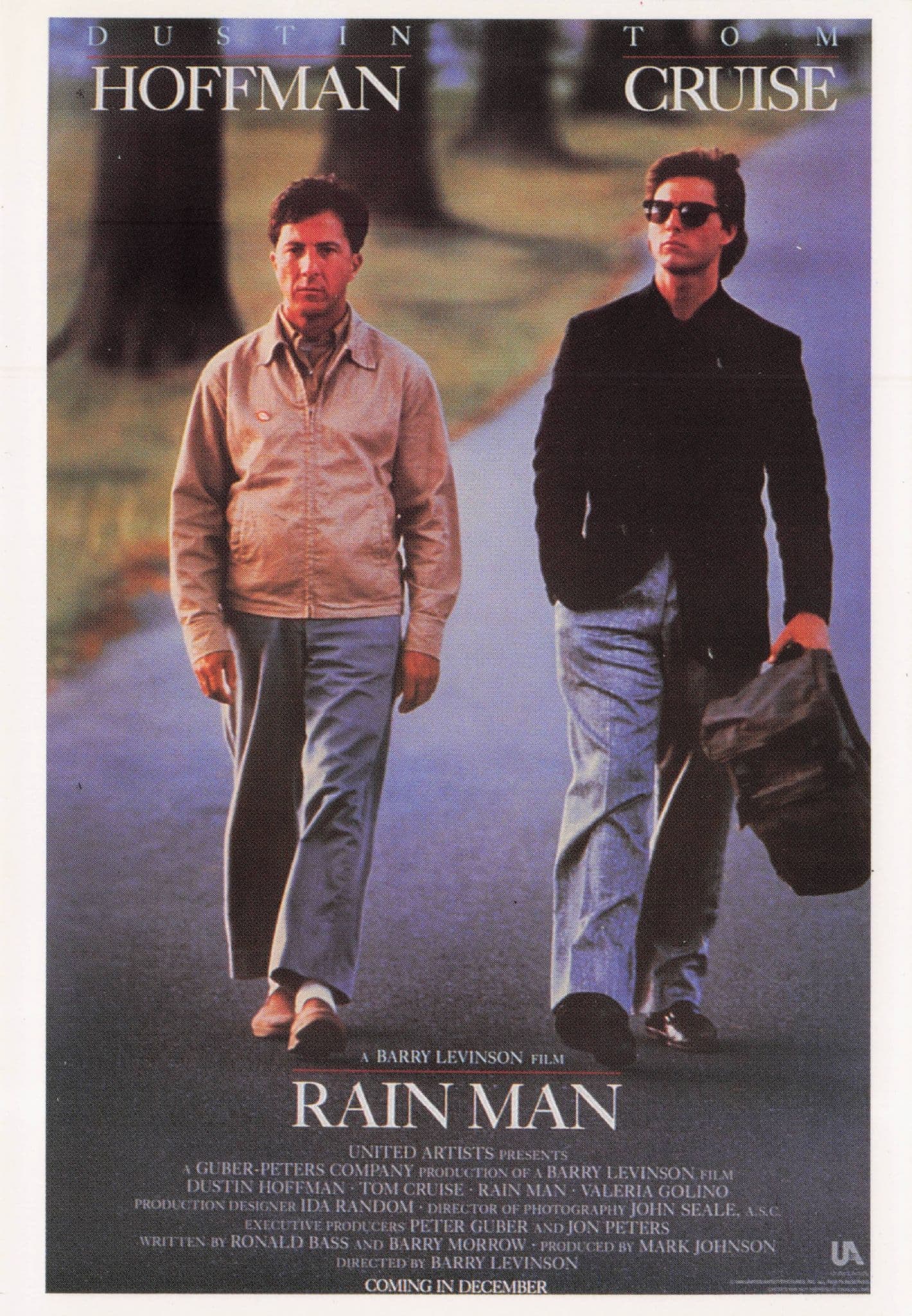 Dustin Hoffman Rain Man Film Rare Cinema Poster Postcard