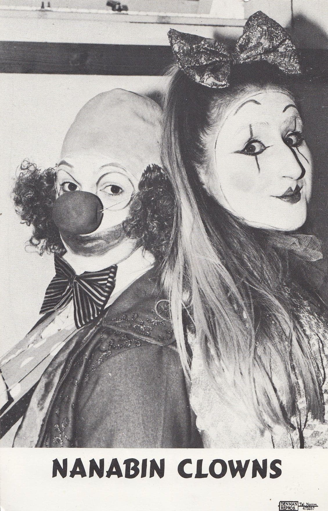 Nanabin Clowns Female Sexy Clown Plain Back Postcard Photo
