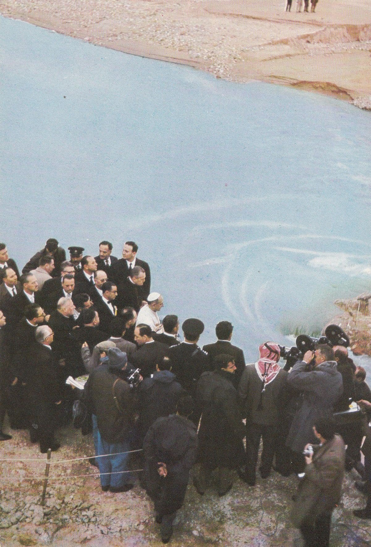 Pilgrimage Of John Paul VI to River Jordan in 1964 Postcard