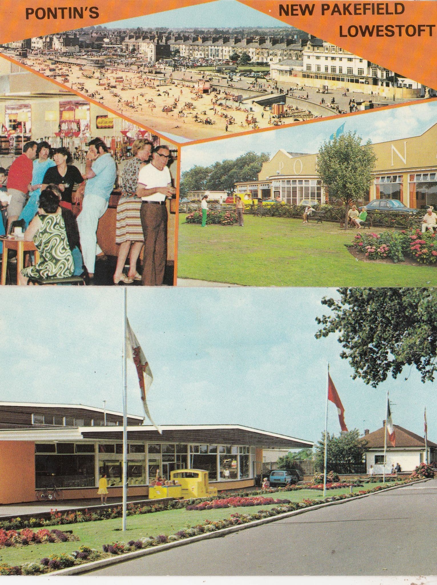Pontins Lowestoft 2x 1970s Postcard s