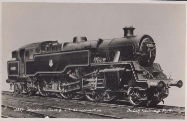 80031 Standard Class 4 Train Old British Railways Railway Real Photo Postcard
