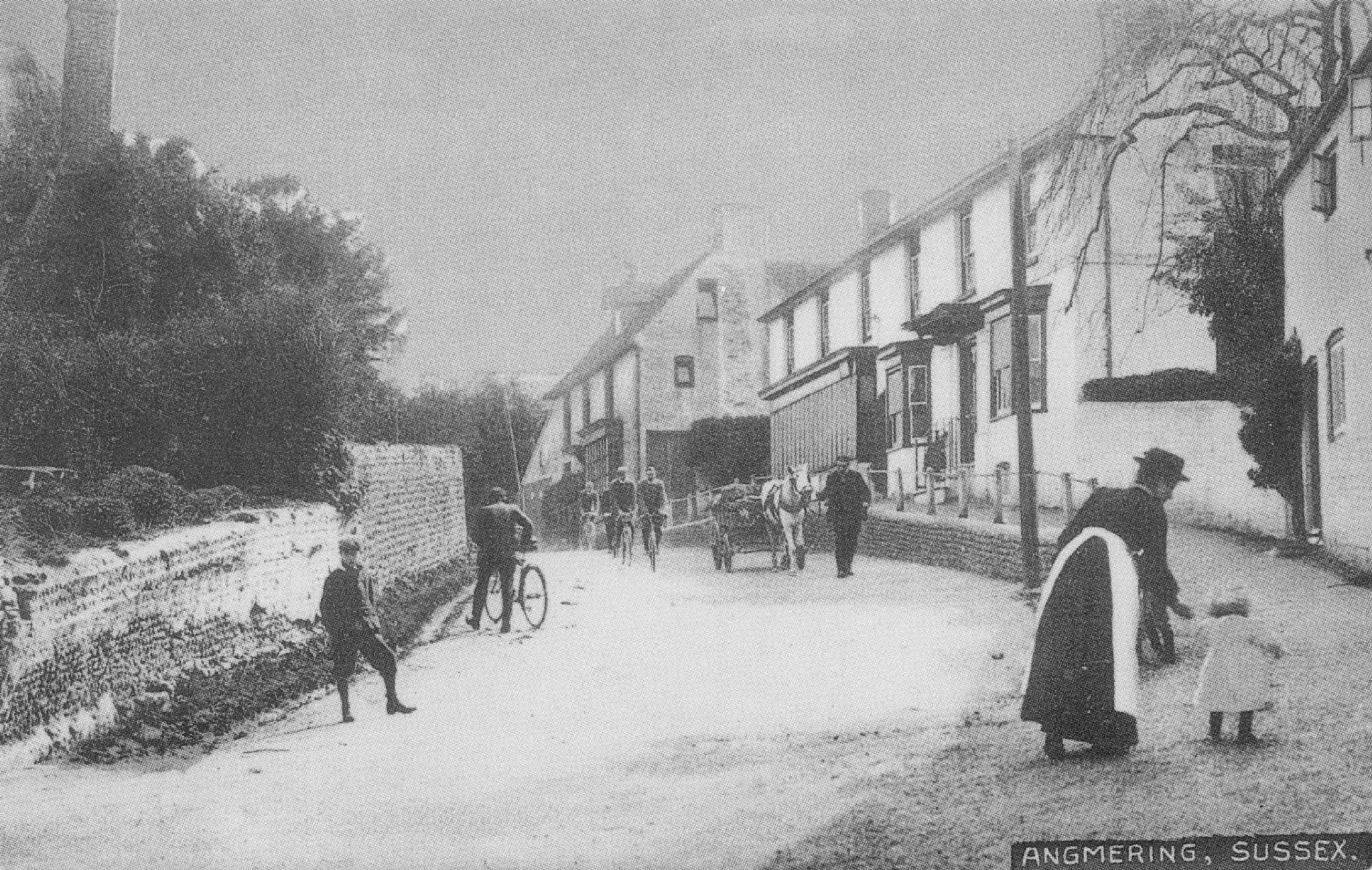 Post Office Drapers 1912 High Street Angmering Sussex Postcard