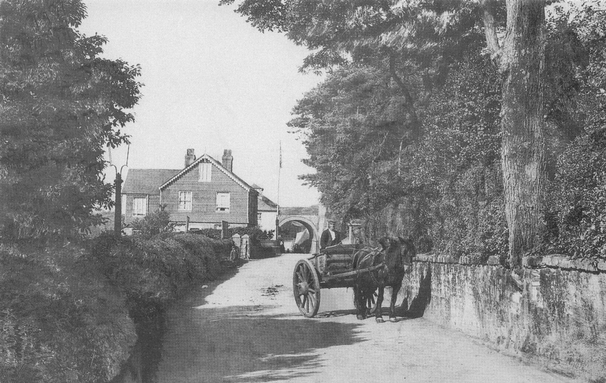 Railway Hotel Station Road Pulborough Sussex Postcard