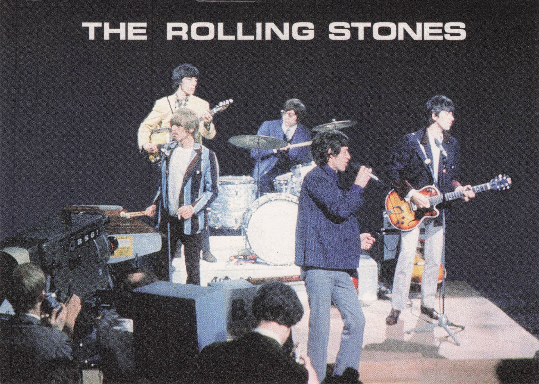 Rolling Stones Vintage Live Concert Rare Music Pyramid Photo Postcard