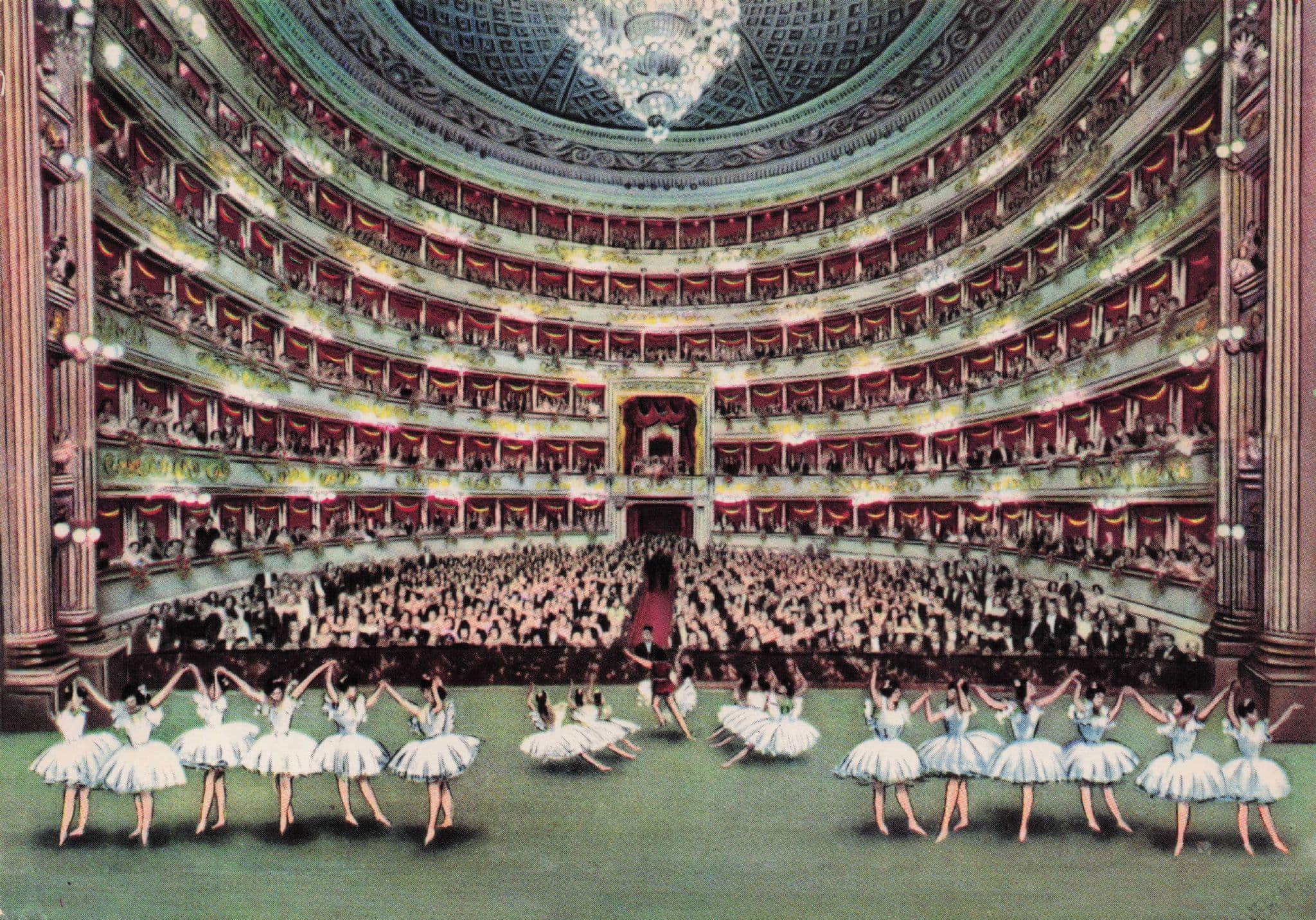 Scala Theatre Milan Italy Amazing Ballet Live Italian Photo Postcard