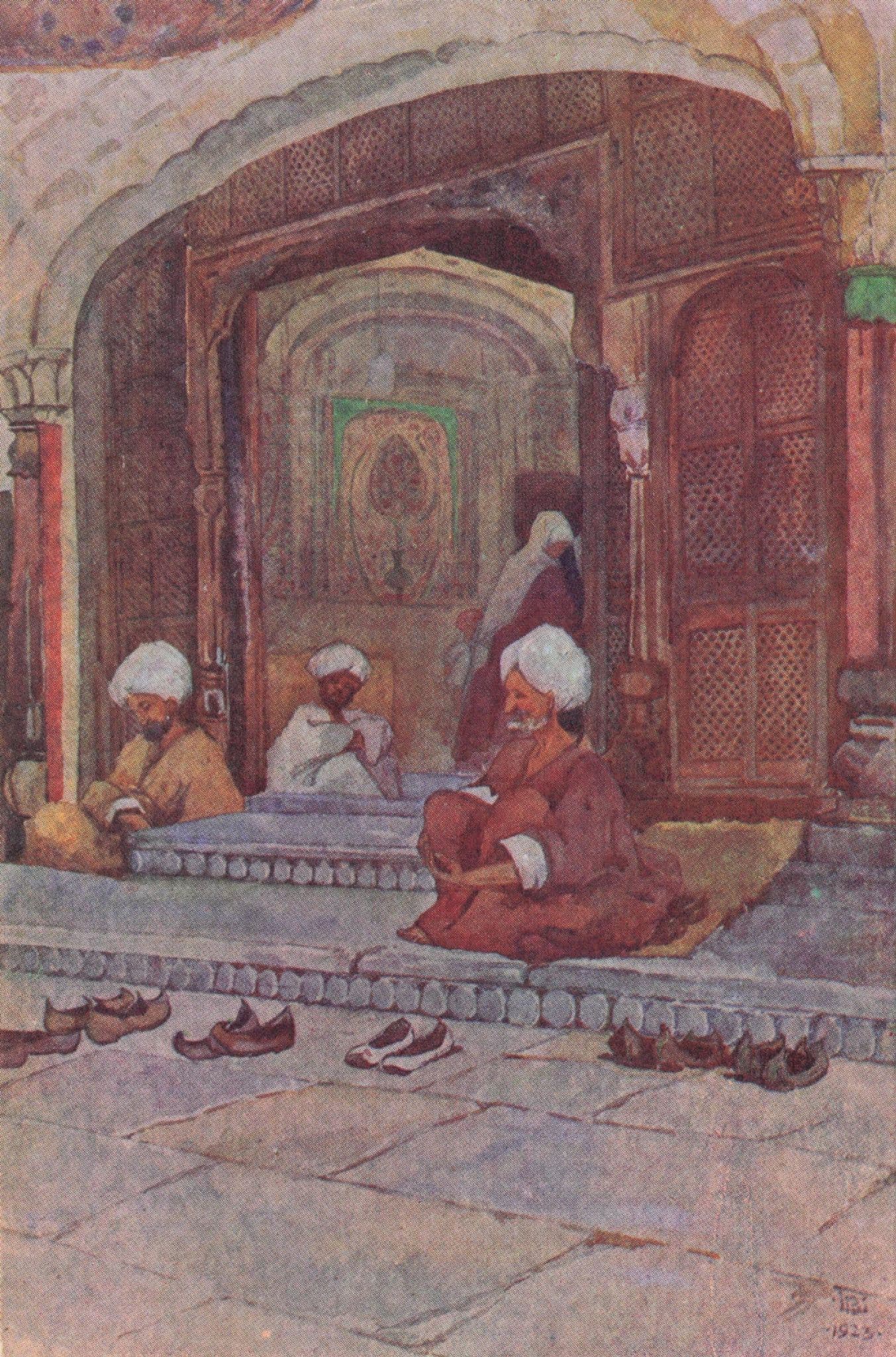 Shoes Of The Faithful At Hazratbal Srinagar Old India Rare Postcard