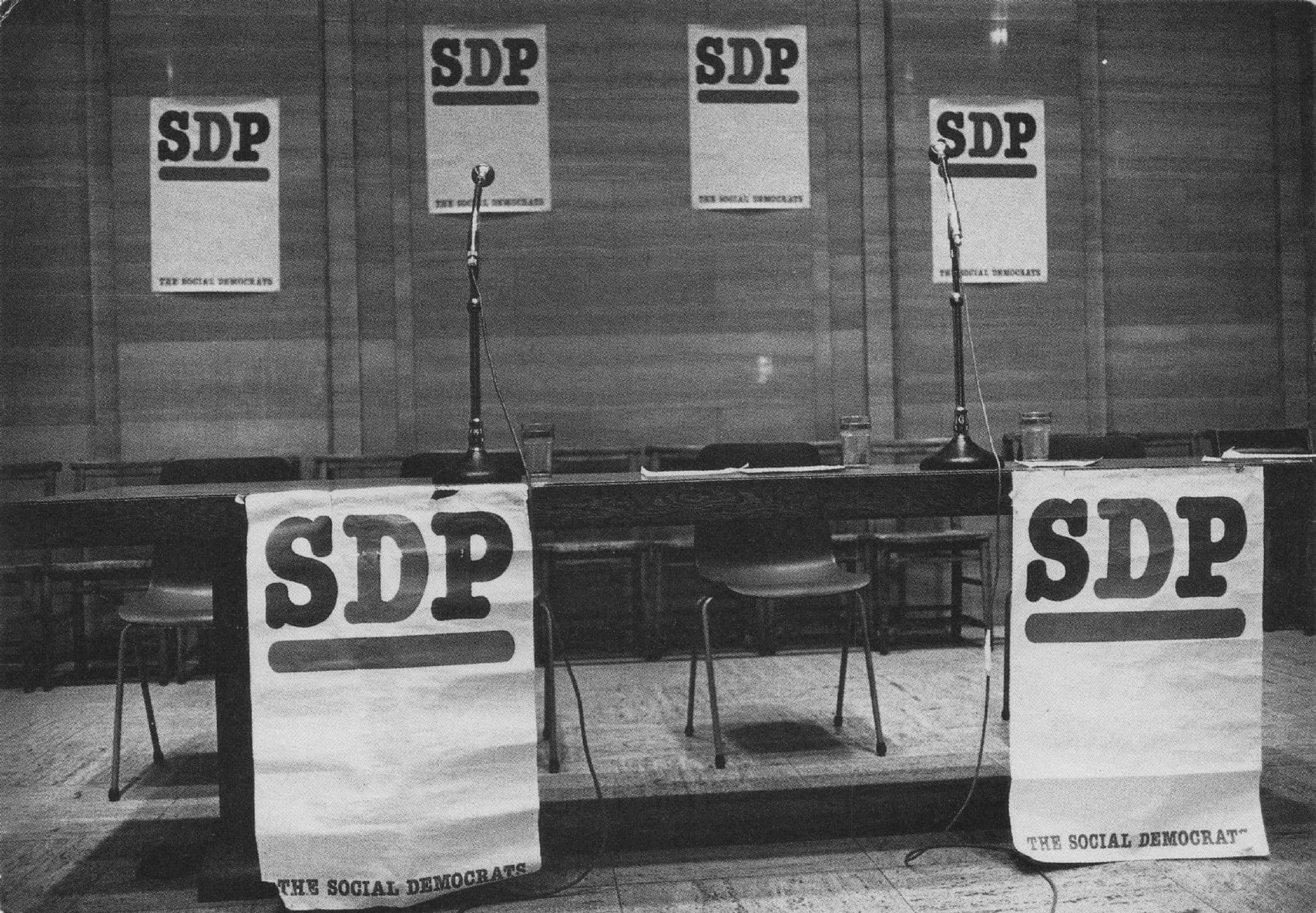 Social Democrats Democratic Party in 1982 Postcard