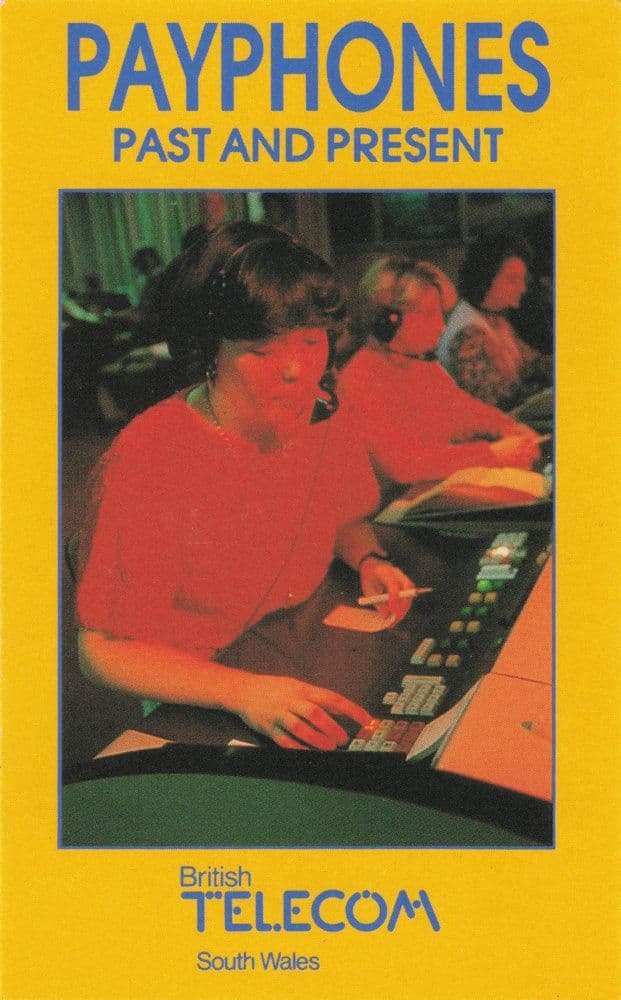 999 Emergency Telephone Services 1980s Operators BT Trade Police Photo Card