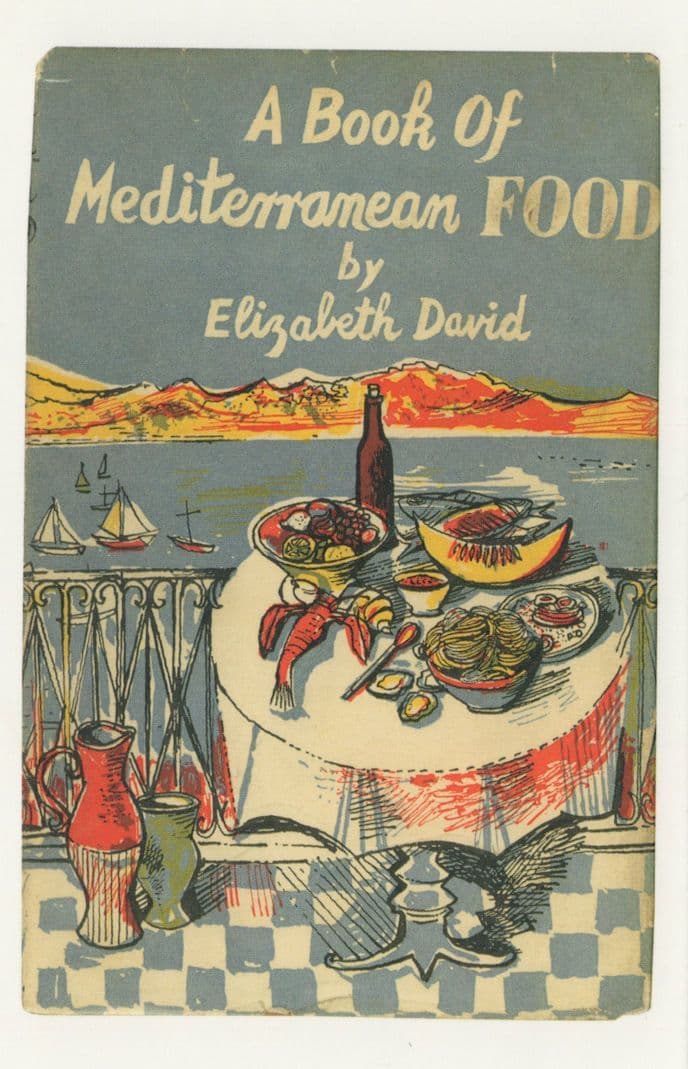 A Book Of Mediterranean Food Elizabeth David Cookery Book Postcard