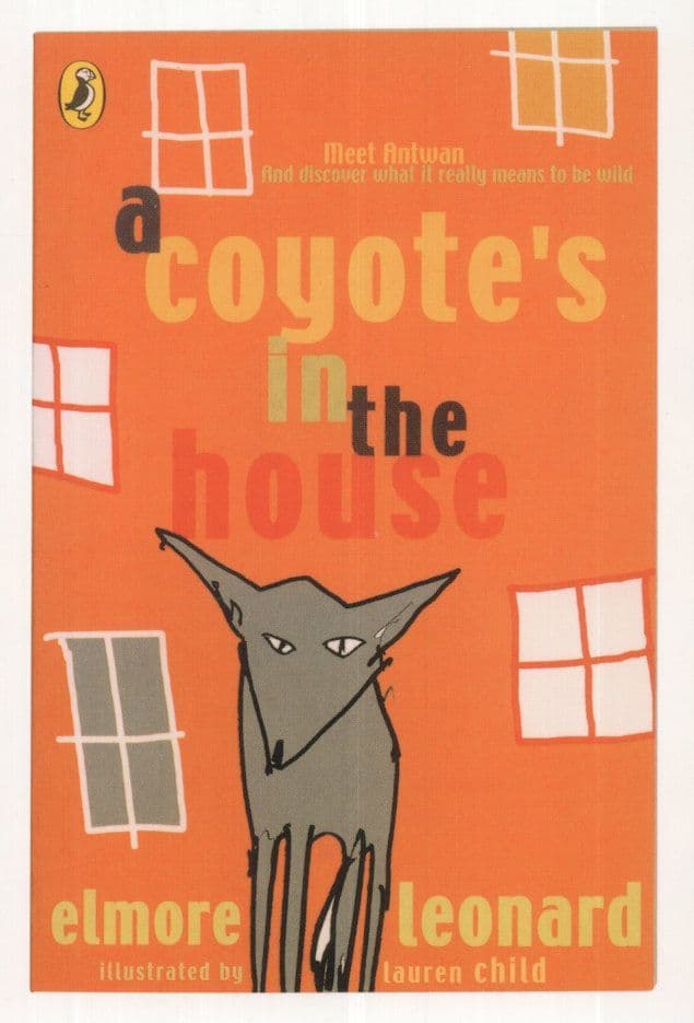 A Coyote's In The House Elmore Leonard 2005 Puffin Book Postcard