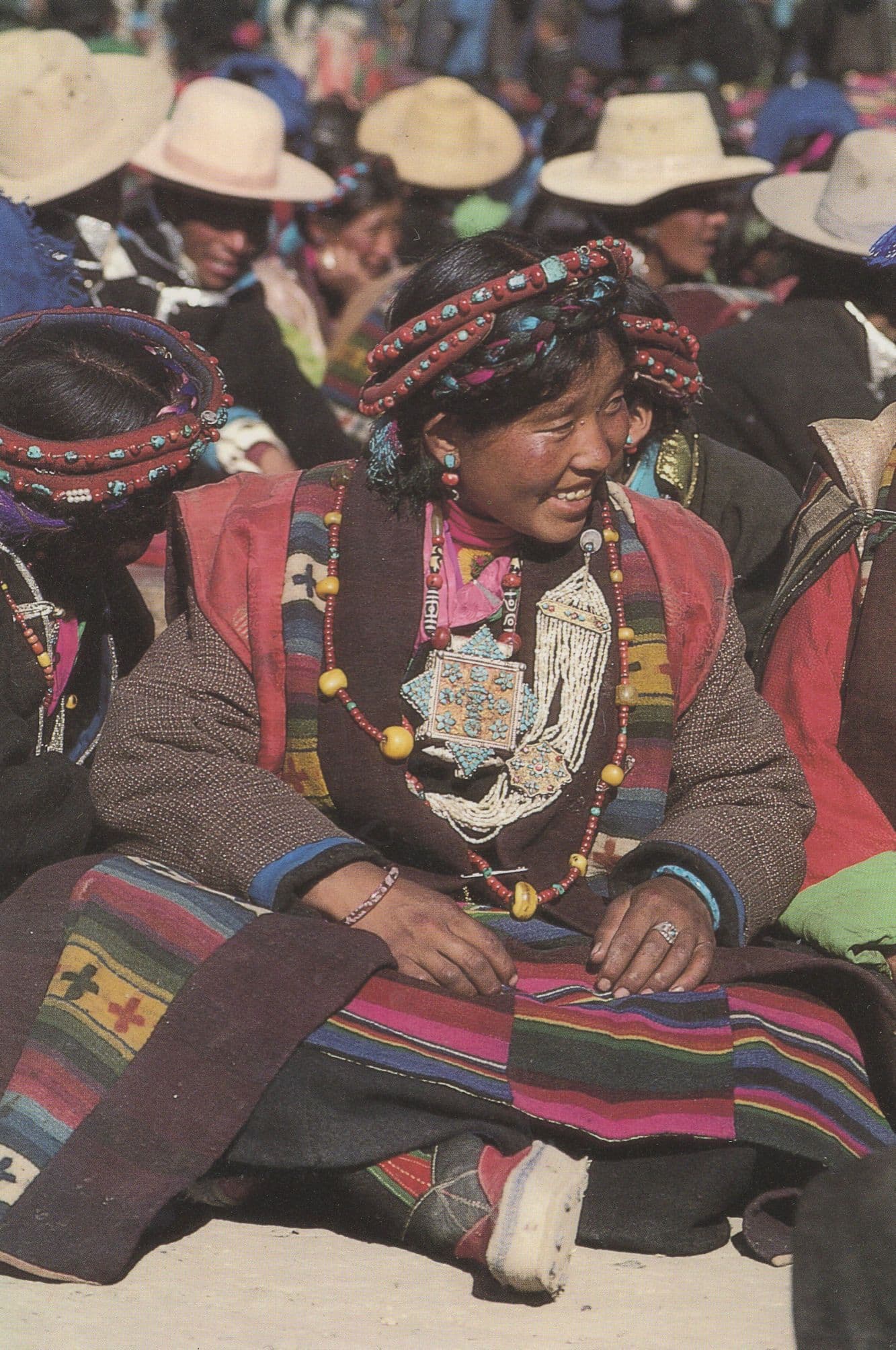 A Festival At Gyantse Tibet Foundation London Advertising Postcard