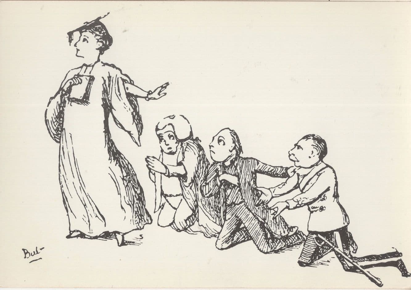 A Girl Graduate Princess Ida Gilbert & Sullivan Musical Postcard