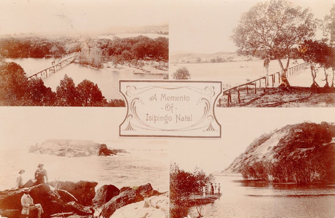 A Memento Of Isipingo Natal South Africa Old Real Photo Postcard