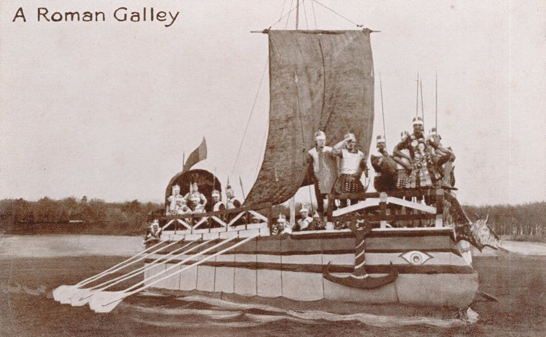 A Roman Galley Ship Gale & Polden WW1 Aldershot Series War Postcard
