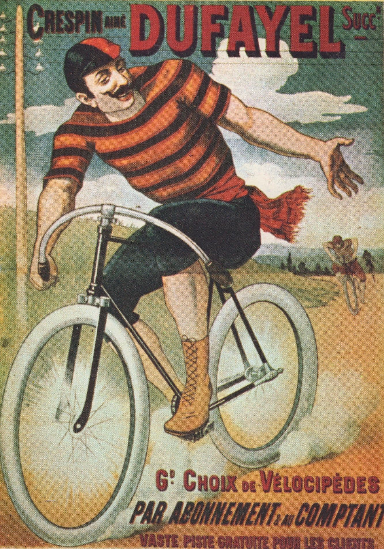 Crespin Dufayel French Old Bicycle Cycle Bike Advertising Postcard