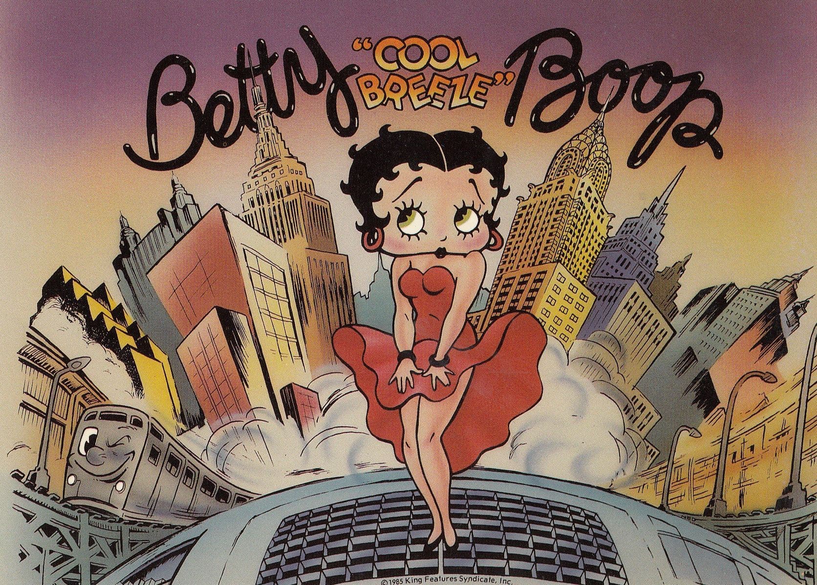 Betty Boo Cool Breeze Marilyn Monroe Style Upskirt Postcard
