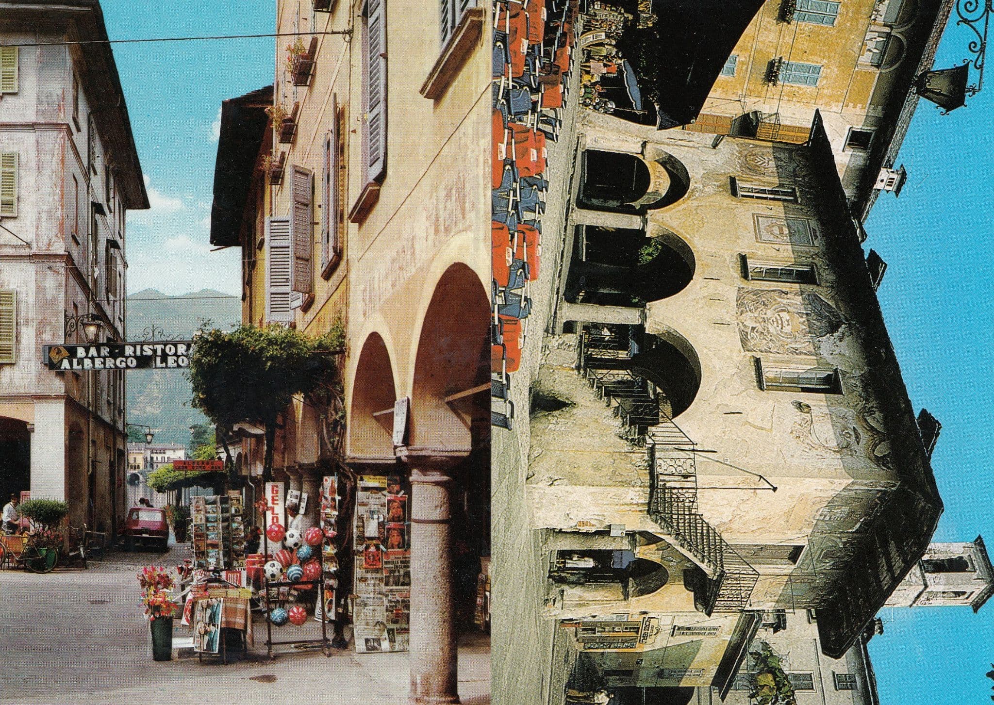 D'Orta S Guilio Beach Ball Street Stores Shop Restaurant 2 x Postcard s