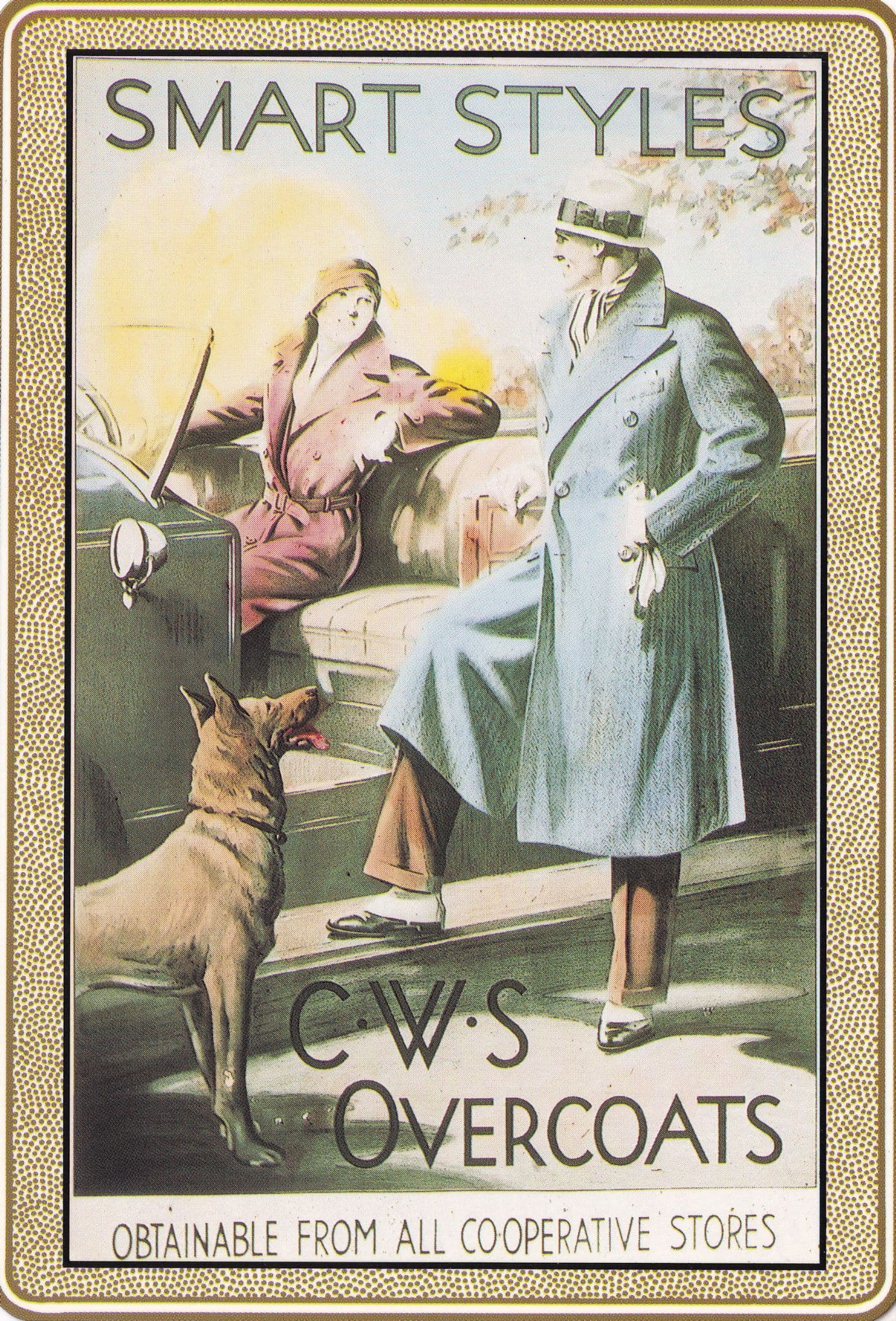 CWS Overcoats WW2 Co Operative Fashion Advertising Postcard