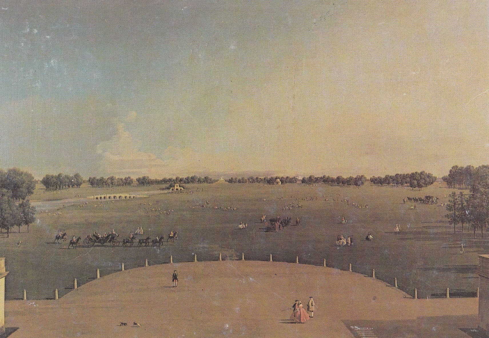 Canaletto Badminton Park Gloucestershire 1748 Painting Postcard