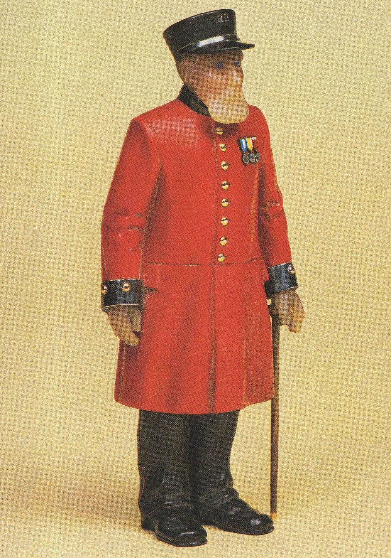 Chelsea Pensioner Statue London Royal Collection Postcard