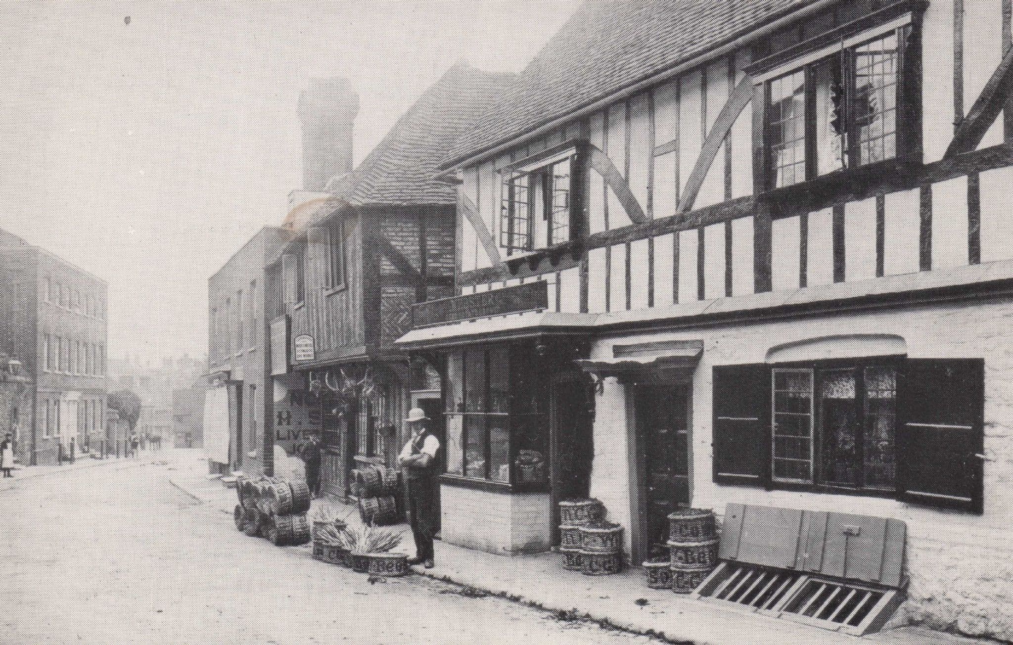 Edward Webster Grocers at East Street Petworth Sussex Postcard