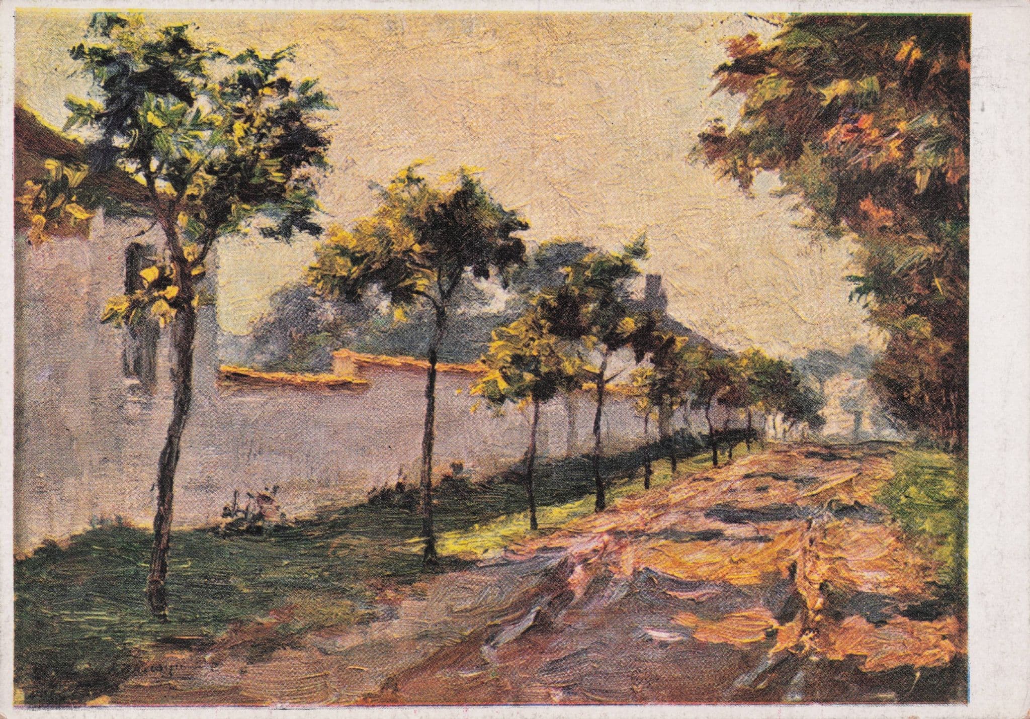 Edgard Farasyn White Muur Blanc Rare Painting Postcard