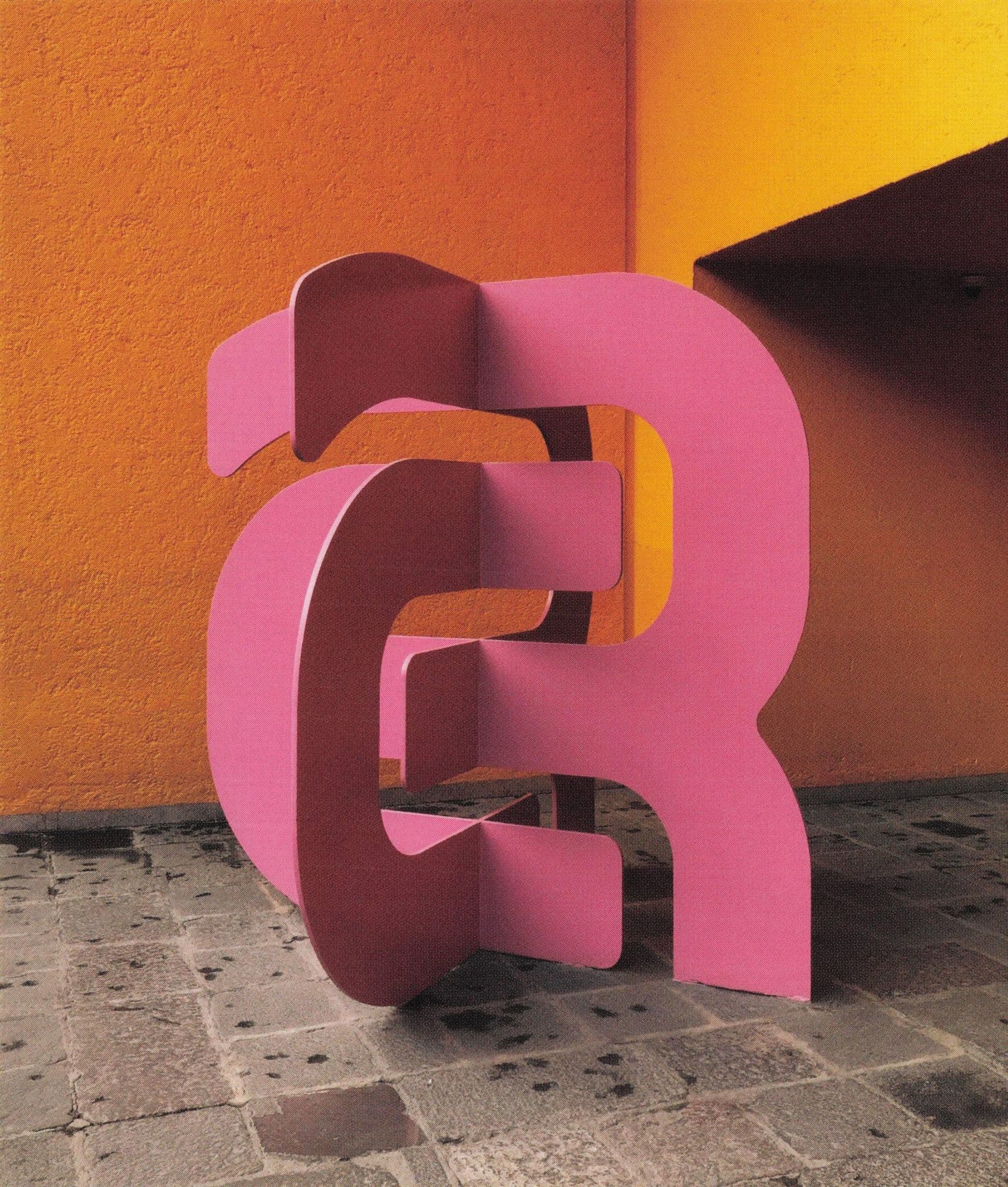 Camino Real Hotel 1968 Olympics Pink Sculpture Mexico Photo Art Postcard