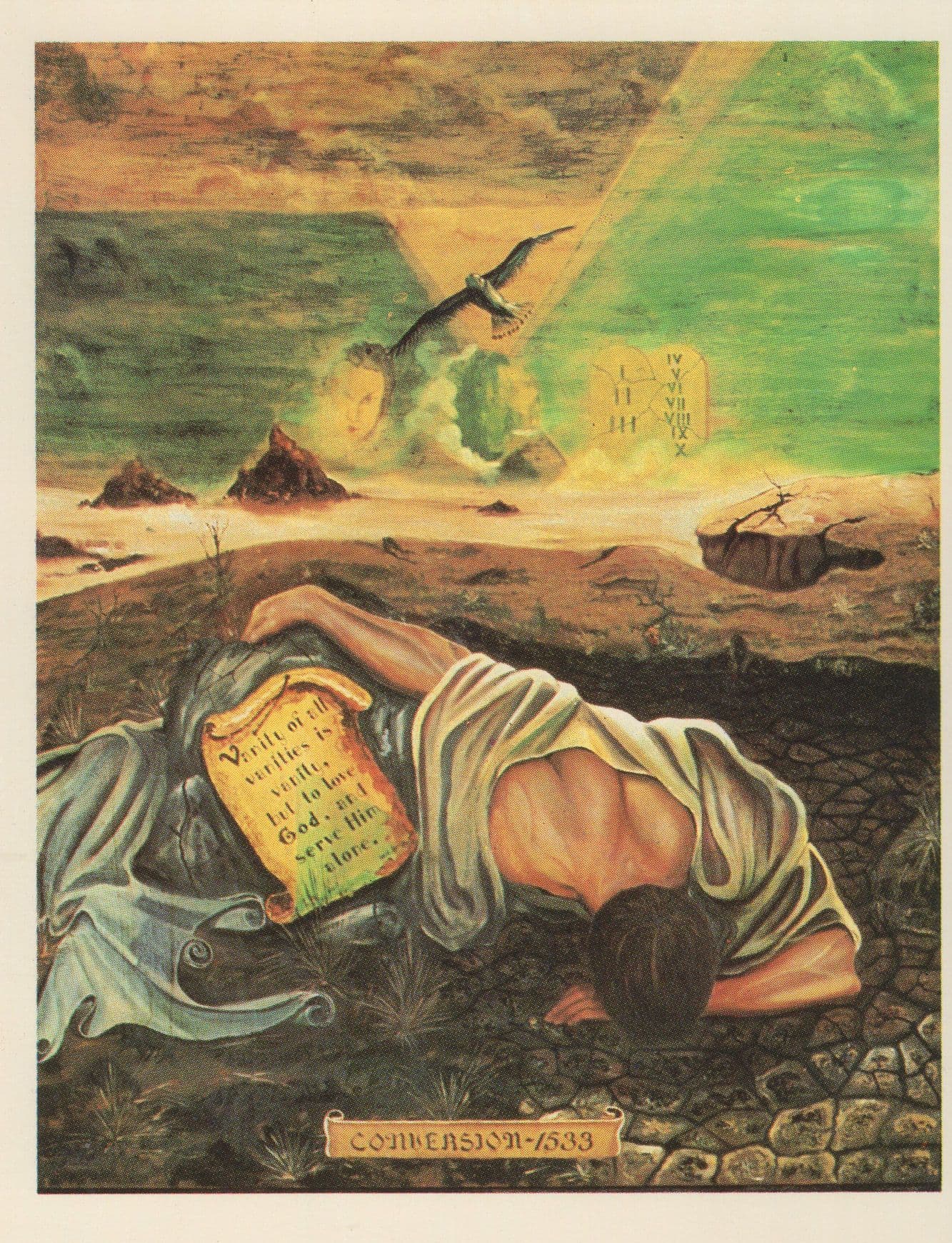 Dom Martin Religious Conversion Indian Painting Postcard