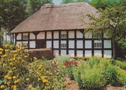 Abernodwydd Farmhouse Welsh Folk Museum Postcard
