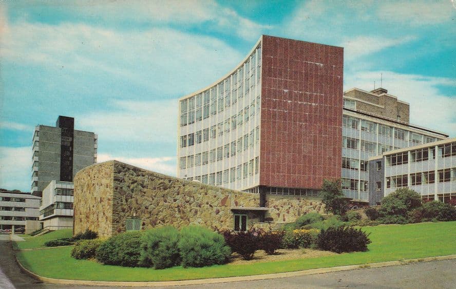 Aberwystwyth University New 1970s Buildings Postcard