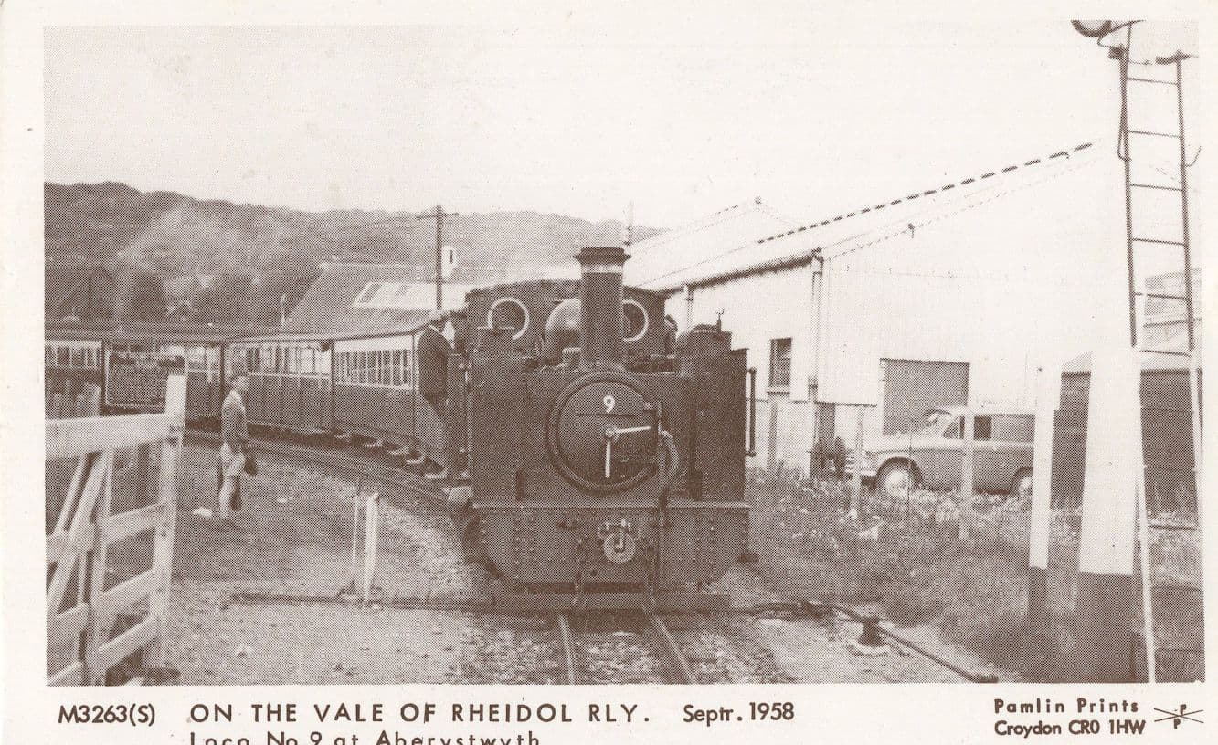 Aberystwyth On The Vale Of Rheidol Railway Welsh Postcard