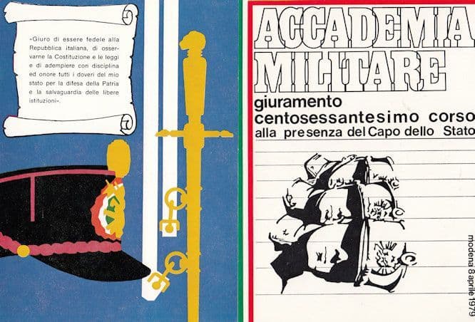Accademia Militare Military Academy of Modena Italy 2x 1970s Postcard s