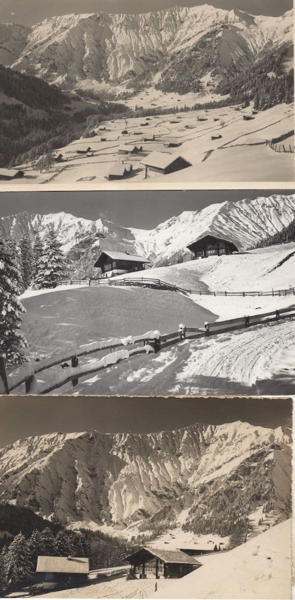 Adelboden Im Stiegeslchwand 3x Switzerland Old Postcard s