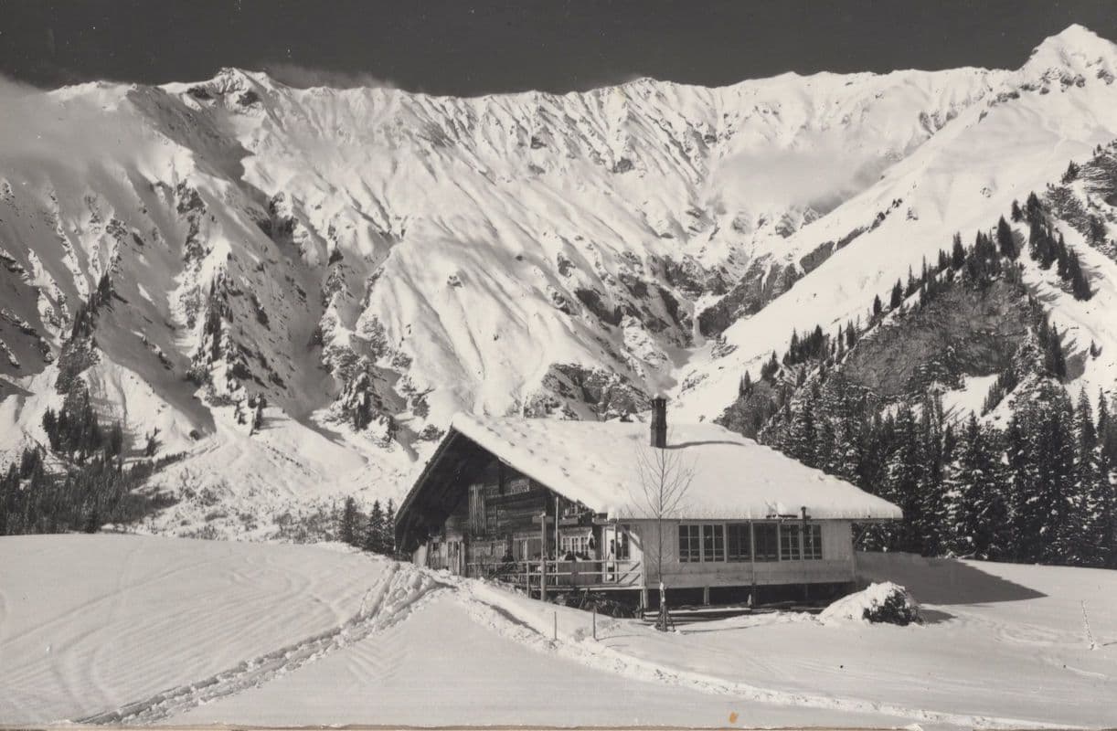 Adelboden Restaurant Aebi Albristhorn Swiss Postcard