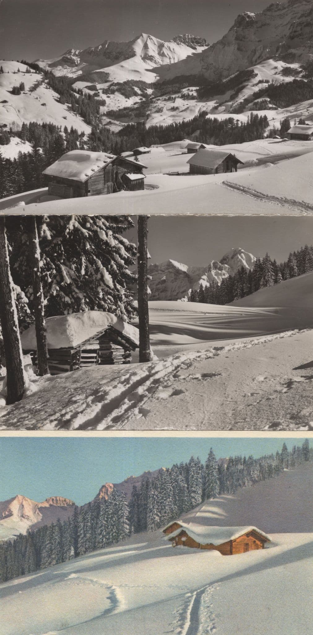 Adelboden Silnern Alps 3x Switzerland Postcard s