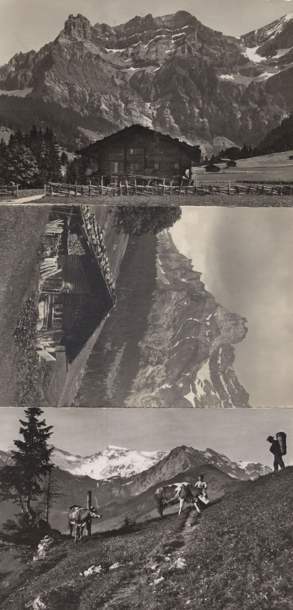 Adelboden Switzerland Bunderlen 3x Old Postcard s