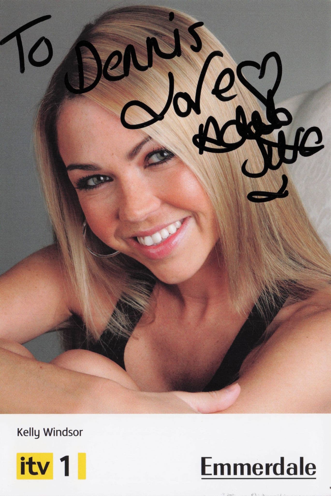 Adele Silva Kelly Windsor Emmerdale Hand Signed Cast Card Photo