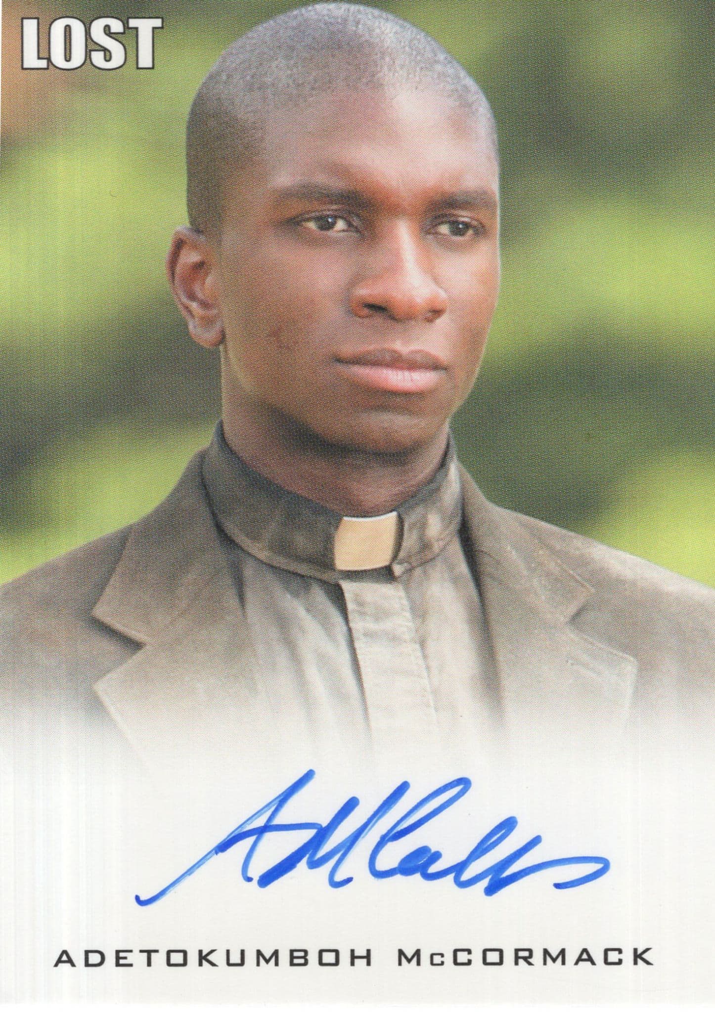 Adetokumboh McCormack Yemi Lost TV Show Hand Signed Photo Card