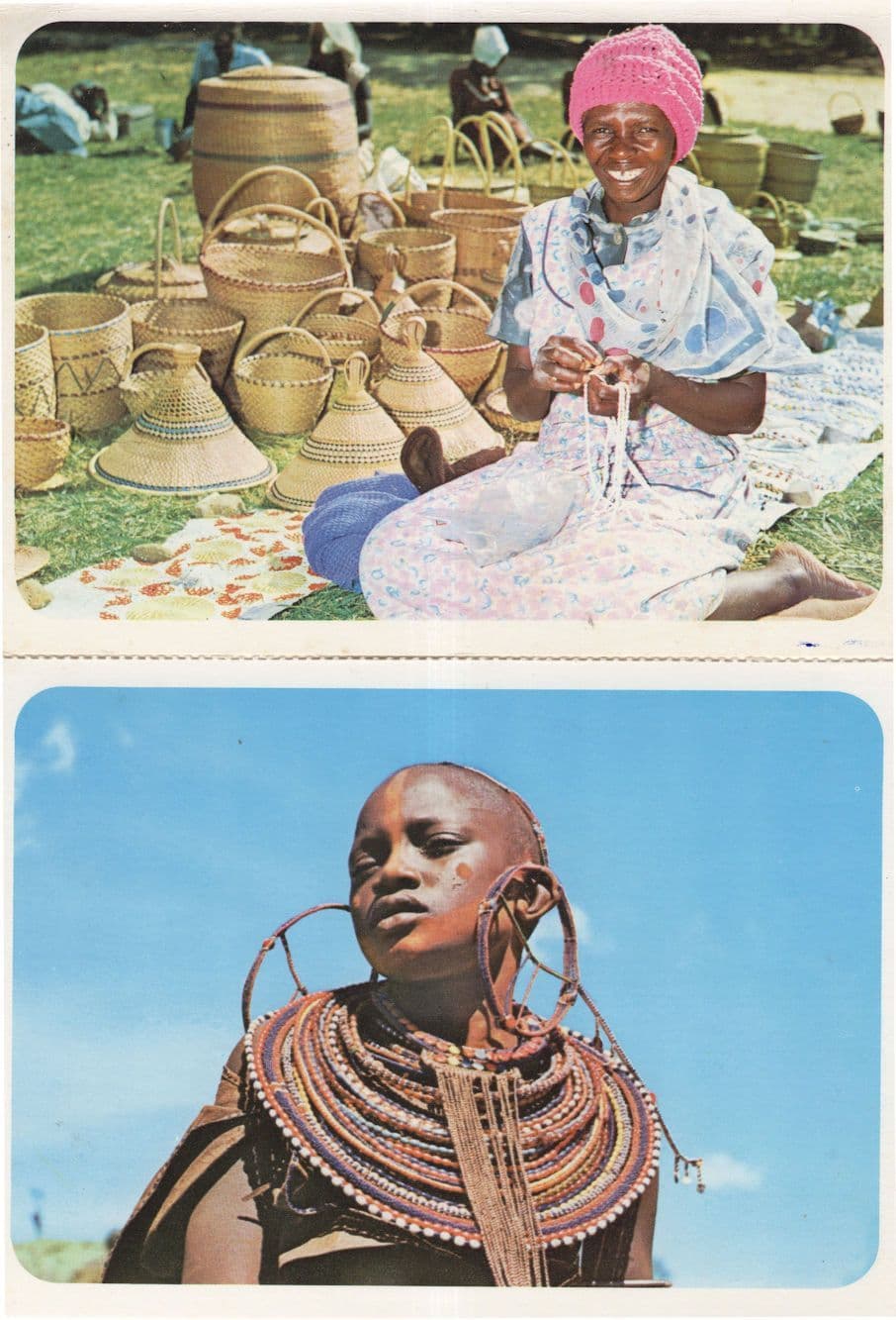 Africa's Bead Lore 2x Fashion Jewellery Postcard s
