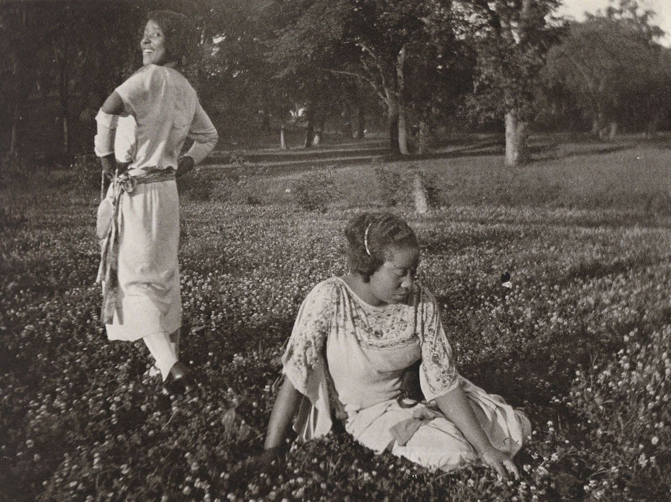 African American Women Vamping In A Field Award Photo Postcard