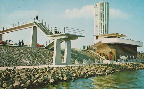 Afsluitdijk Monument Where Boat Dam Was Closed in 1932 History Holland Postcard