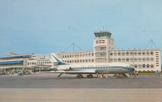Air France Plane At Nice Airport Postcard
