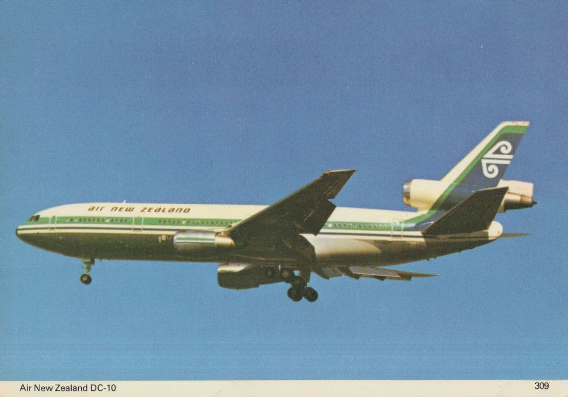 Air New Zealand DC-10 Plane Aircraft Postcard