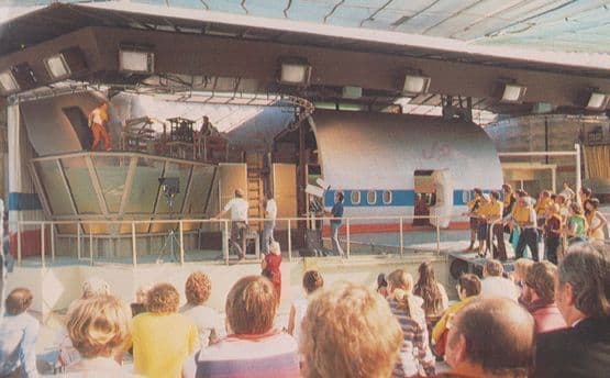 Airport 77 Disaster Plane Crash Movie Making Of 1970s Postcard