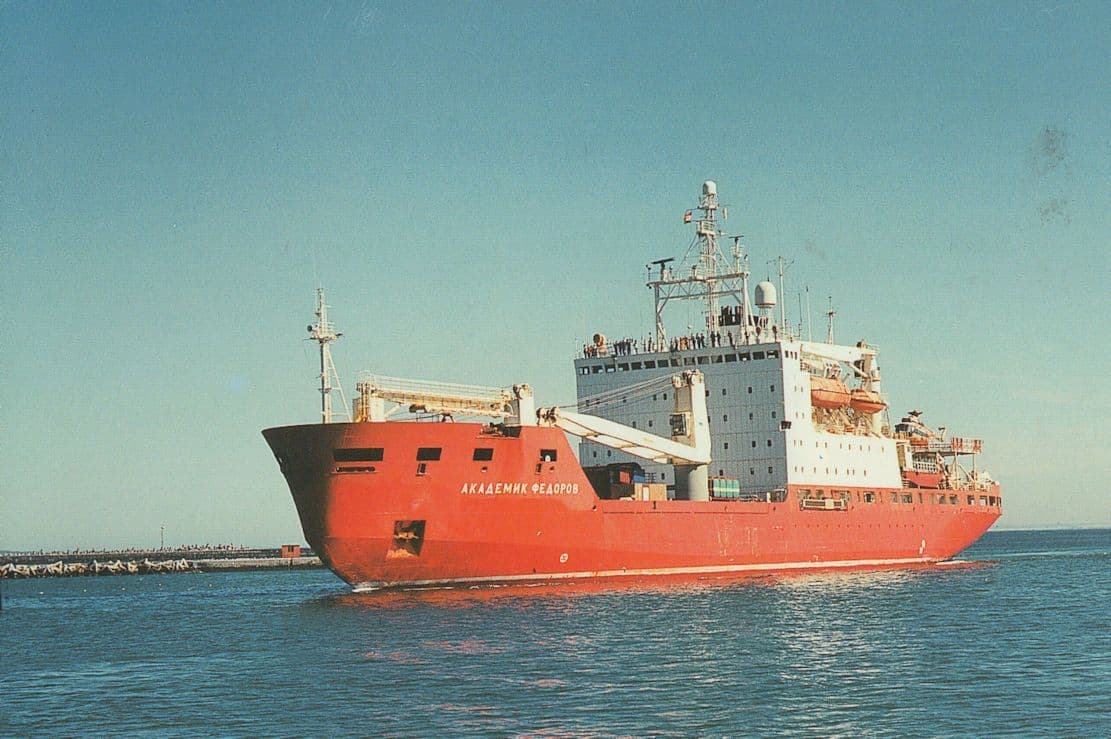 Akademik Fyodorov Russian Polar Research Ship Postcard