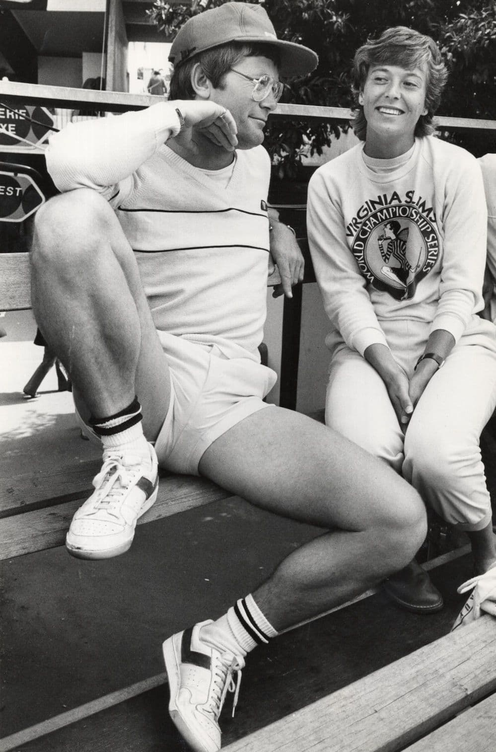 Alan Jones 1980s Tennis Coach Virginia Wade 8x6 Press Photo