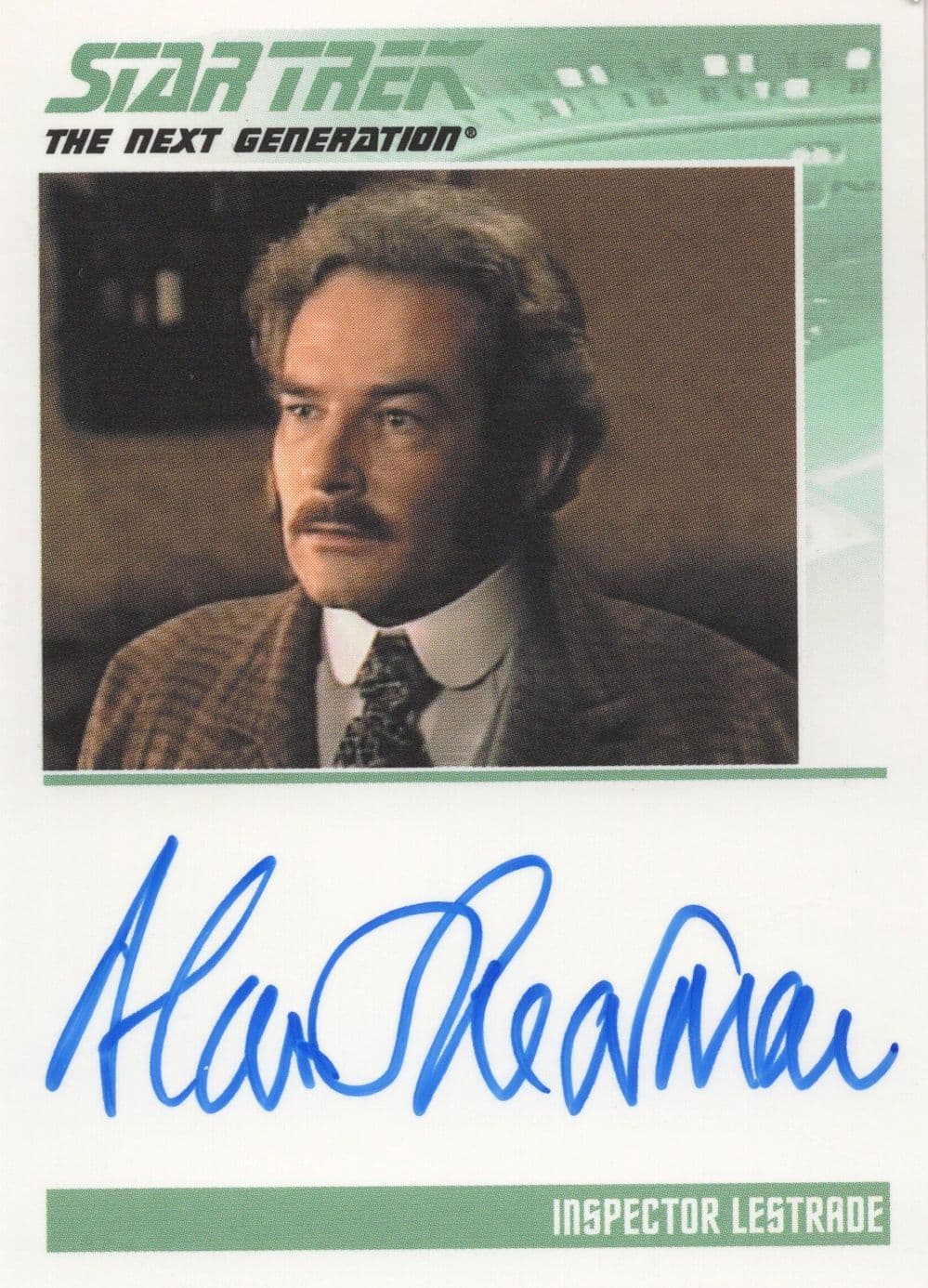 Alan Shearman as Insp Lestrade Star Trek Hand Signed Autograph Photo Card
