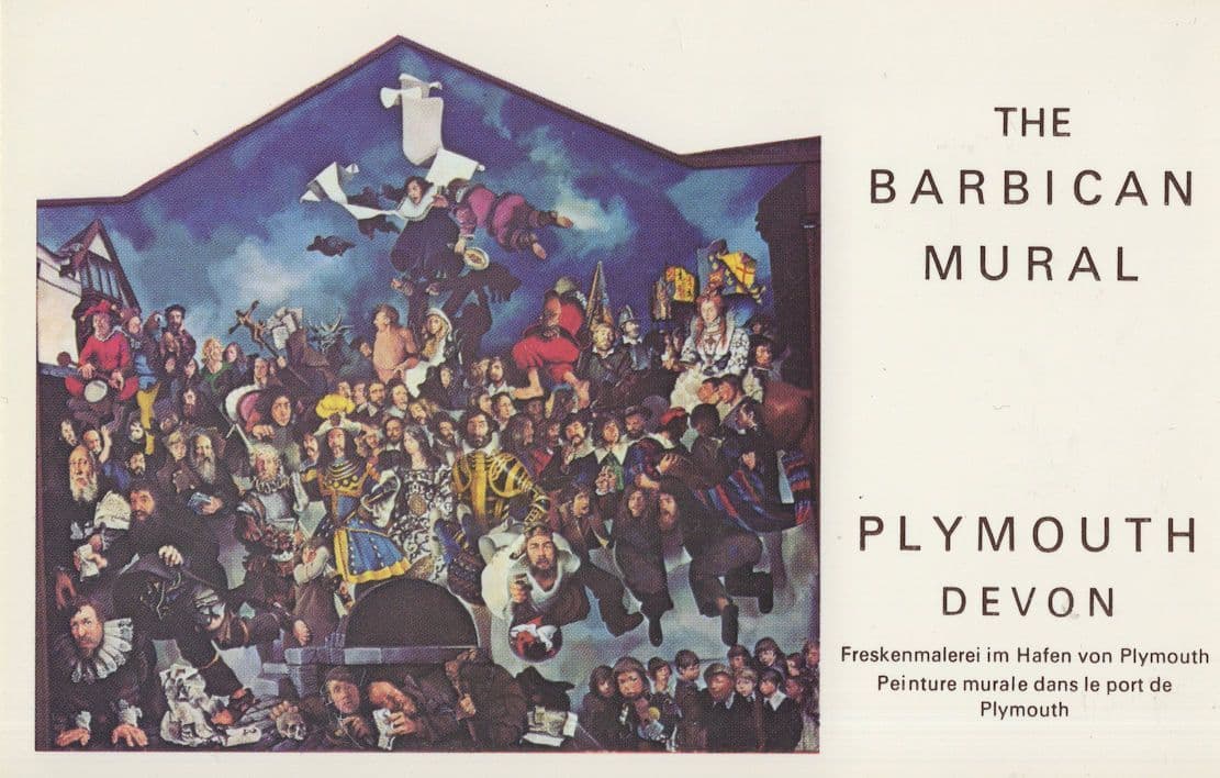 Alchemy Jewish Mysticism Barbican Mural Plymouth Devon Postcard