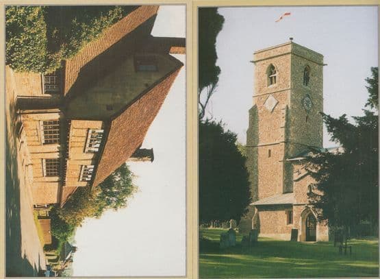 Aldbury Herts Period Cottage Church 2x Village Postcard s