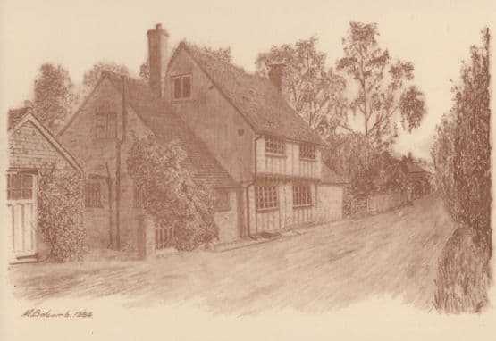 Aldbury Herts The Old Laundry & Greyhound Pub 2x Postcard